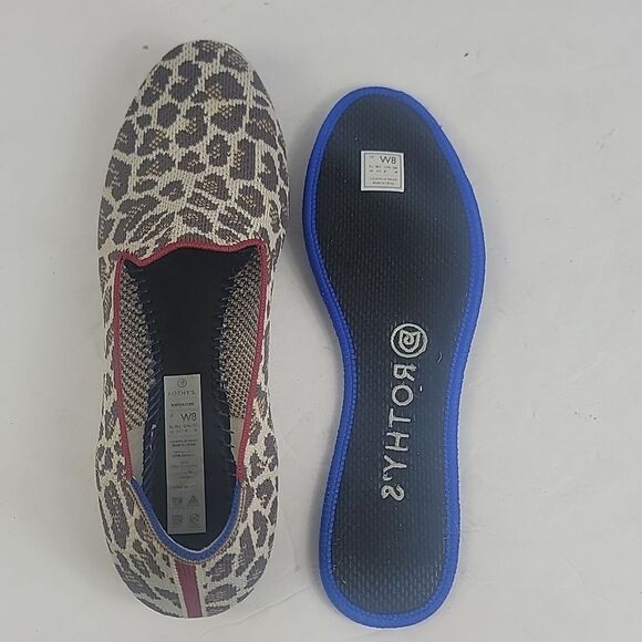 Rothy's Animal Print Leopard Slip-on Women's Loafers. - Picture 10 of 13
